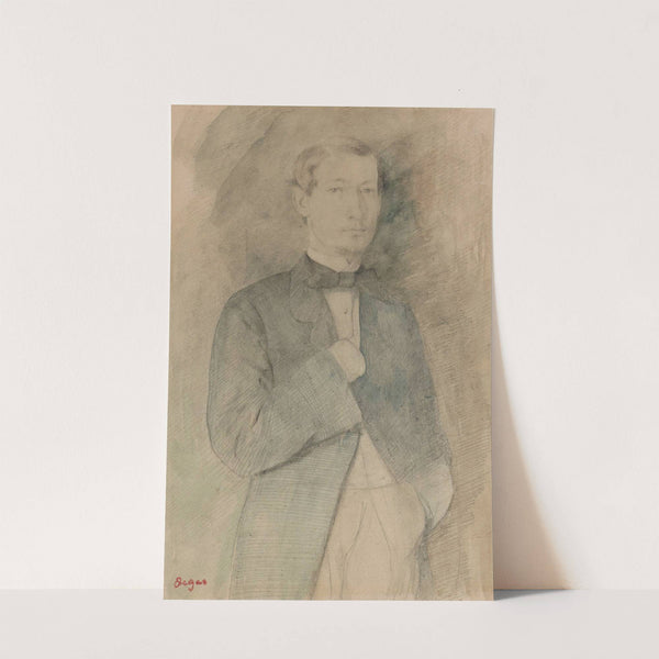 Portrait D’homme (Adelchi Morbilli) (circa 1862) by Edgar Degas
