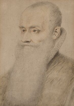 Portrait d’homme barbu à la fraise