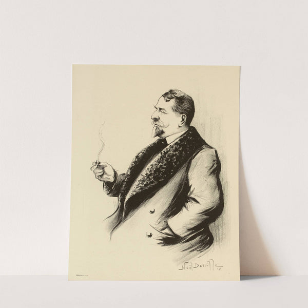 Portrait d’inconnu au manteau au col d’astrakan (1904) by Noël Dorville