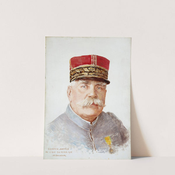 Portrait du général Joseph Joffre (1852-1931). by Joseph Félix Bouchor