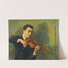 Portrait du violiniste Milstein by Moïse Kisling