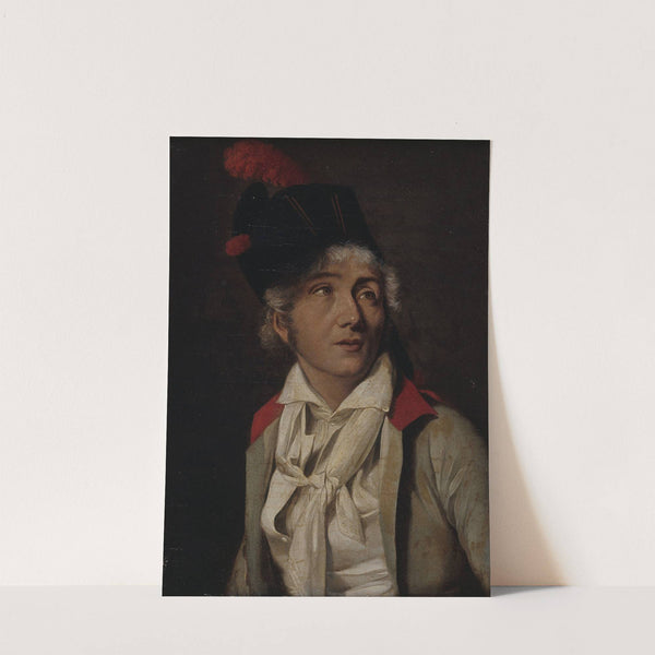 Portrait d’un acteur, en veste blanche à collet rouge (1800) by Louis Léopold Boilly