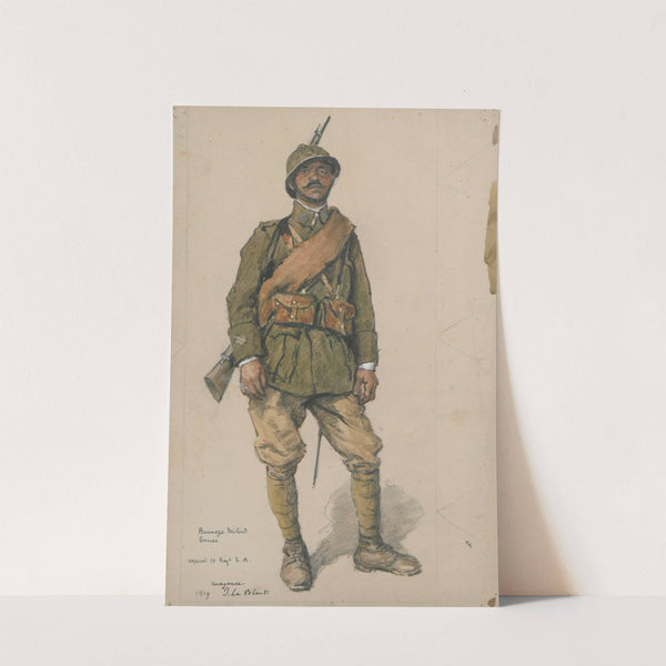 Portrait d’un militaire de l’armée coloniale (1919) by Julien Le Blant