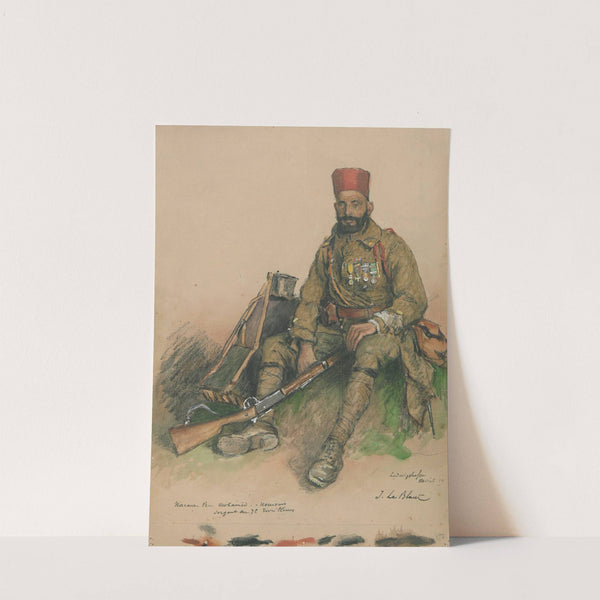 Portrait d’un militaire de l’armée coloniale (1919) by Julien Le Blant