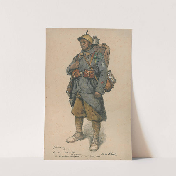 Portrait d’un militaire de l’armée coloniale (1919) by Julien Le Blant