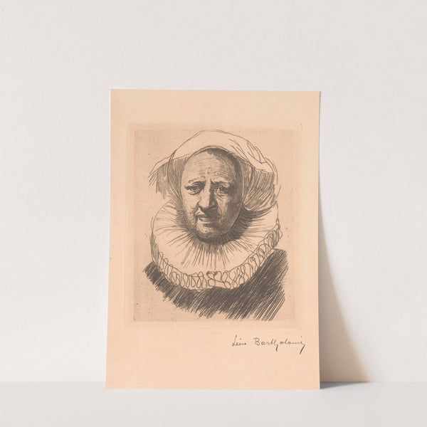 Portrait d’une dame âgée by Léon Bartholomé