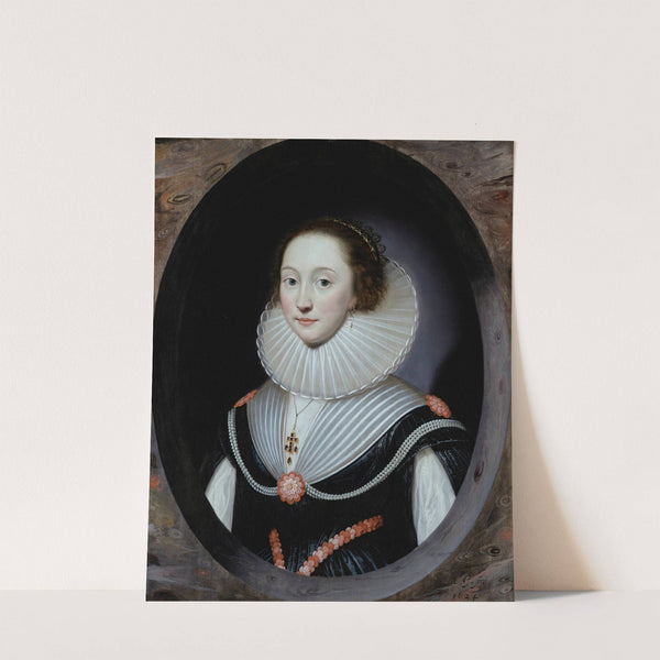 Portrait d’une femme portant une fraise et une robe noire (1624) by Cornelis Jonson van Ceulen