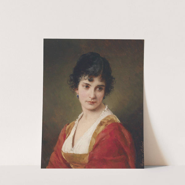 Portrait einer jungen Frau by Eugen von Blaas