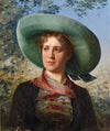Portrait einer jungen Frau in Tracht