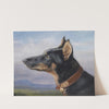 Portrait eines Dobermanns (1916) by Carl Reichert