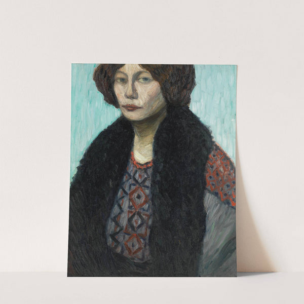 Portrait Louise Modersohn-Breling (1912) by Otto Modersohn