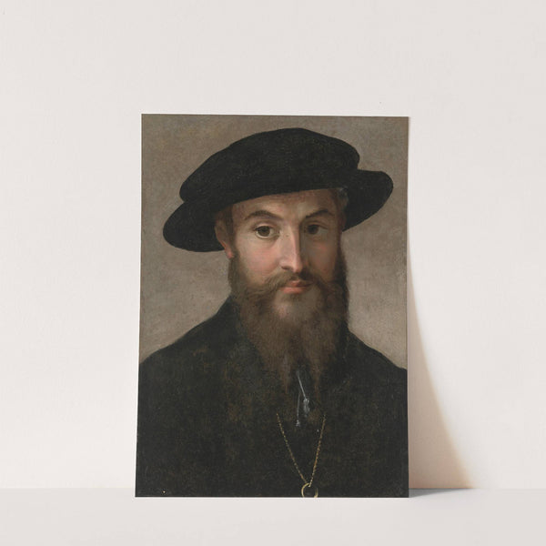 Portrait of a bearded man by Parmigianino