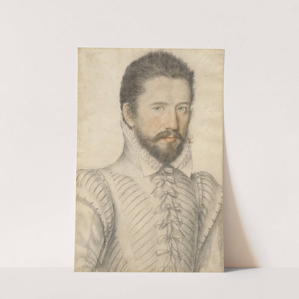 Portrait of a bearded man, half-length, wearing a slashed doublet by Master of the Lécurieux Collection