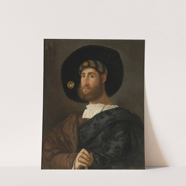 Portrait Of A Bearded Man With A Sword (Circa 1520 - 1530) by Lombard School