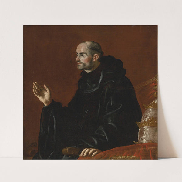 Portrait of a benedictine monk by Fray Juan Andrés Rizi de Guevara