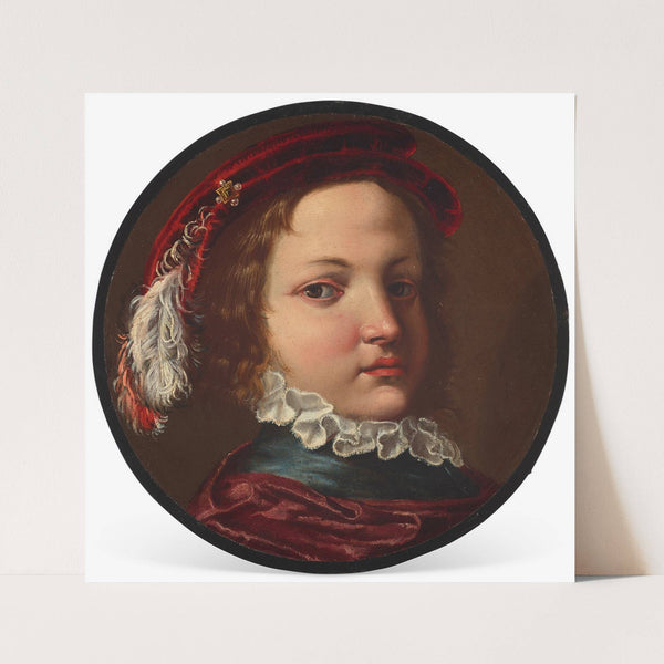 Portrait of a boy by Angelo Caroselli