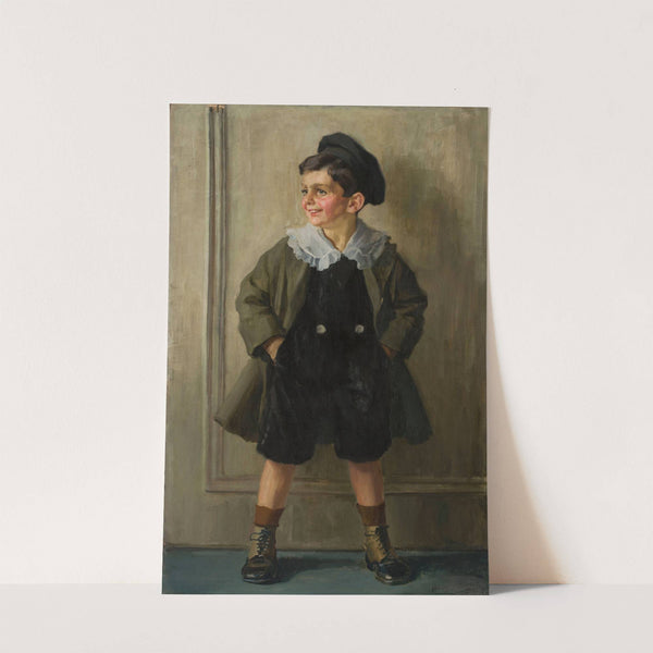 Portrait of a boy by Hans Larwin
