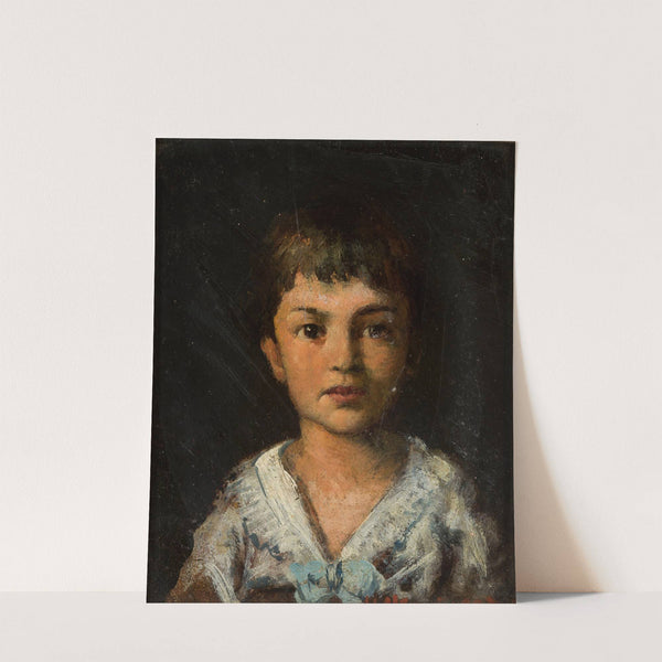Portrait of a boy by Wacław Józef Koniuszko