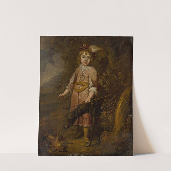 Portrait of a Boy as a Hunter by circle of Matthys van den Bergh
