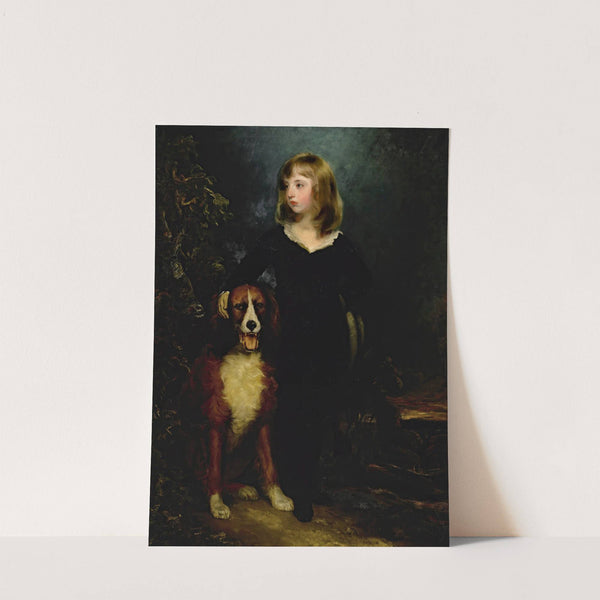 Portrait of a Boy, Full-Length, Standing In a Landscape With His Dog, Said To Be Master Arbuthnot by Sir Thomas Lawrence