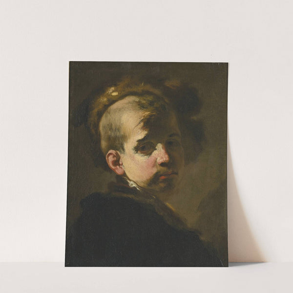 Portrait of a Boy in a Fur Hat by Luca Giordano