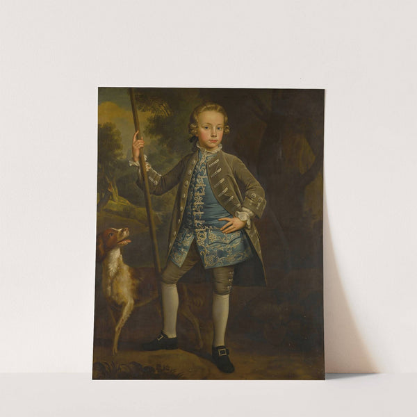 Portrait of a boy in a landscape by Circle of Stephen Slaughter
