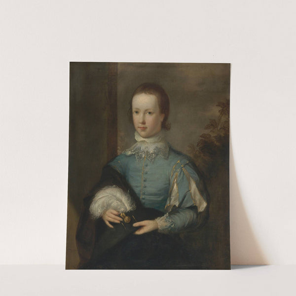 Portrait Of A Boy In Blue by Tilly Kettle