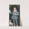 Portrait Of A Boy With A Dog, Possibly A Member Of The Albergati Family by Bolognese School