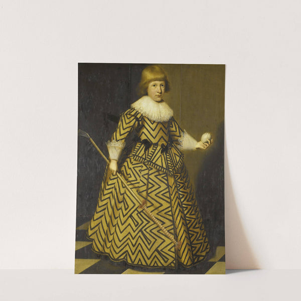 Portrait of a Boy with a Kolf Club by Wybrand de Geest