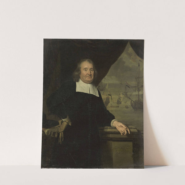 Portrait of a captain or ship-owner by Michiel Van Musscher