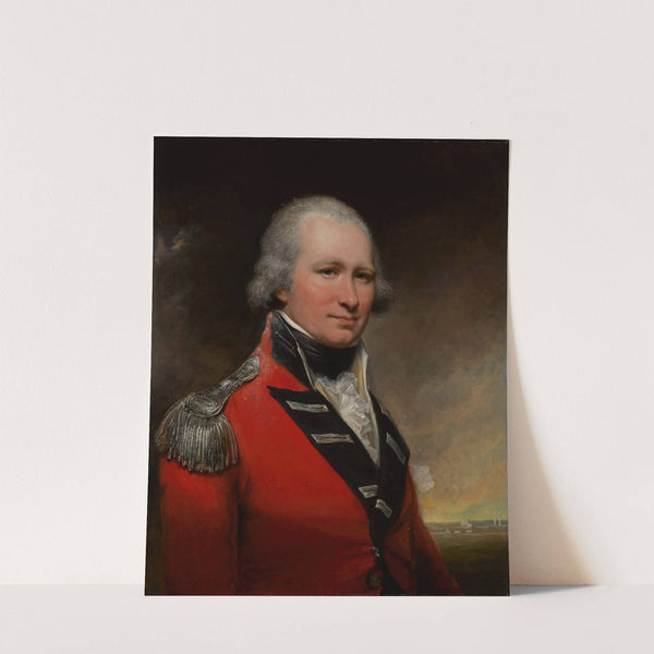 Portrait of a Captain, possibly David Baird, half-length, before the fort at Srirangapatna by Arthur William Devis