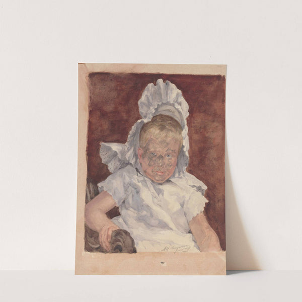 Portrait of a child by Alfred Cluysenaar