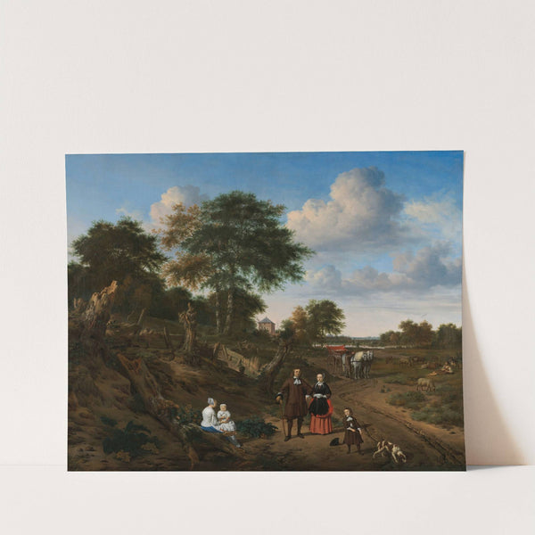 Portrait of a Couple with Two Children and a Nurse in a Landscape (1667) by Adriaen van de Velde