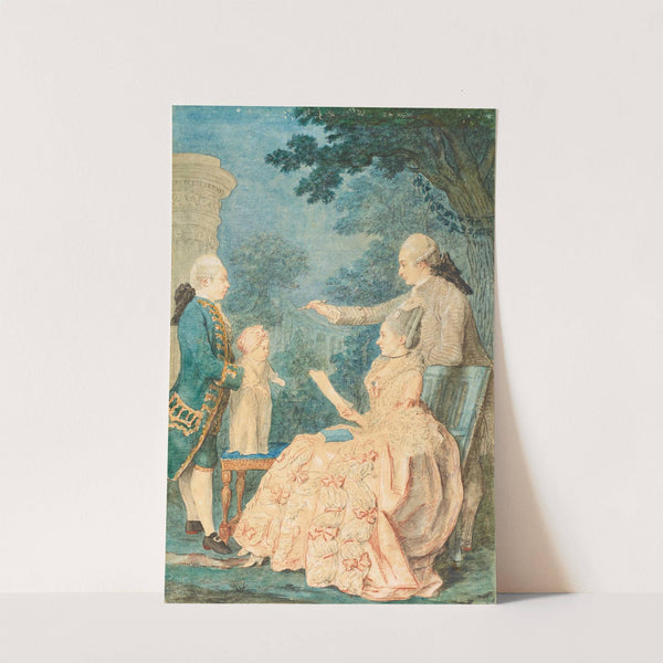 Portrait of a Family Group, the Comte de Choiseul-Gouffier and Family by Louis Carrogis Carmontelle