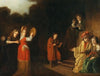 Portrait of a family in an Old-Testament setting