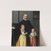 Portrait of a Gentleman and his two Children by Giovanni Battista Moroni