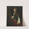 Portrait of a Gentleman Dressed in Blue with a Red Mantle by Sir Godfrey Kneller
