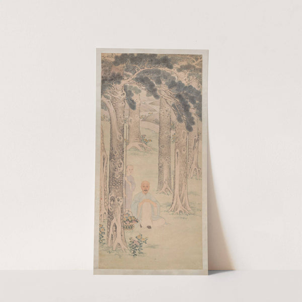 Portrait of a gentleman gathering chrysanthemums (1791) by Hua Guan