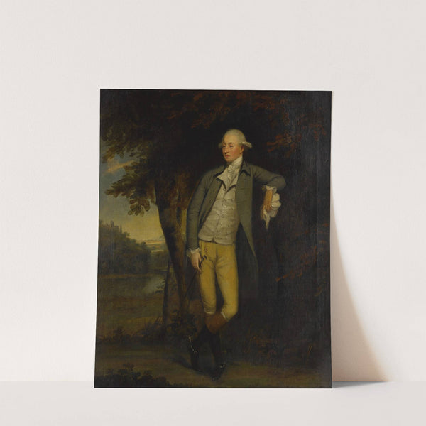 Portrait of a gentleman in a landscape by William Williams