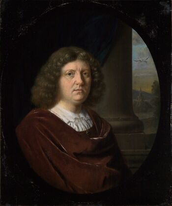 Portrait of a gentleman in a red coat