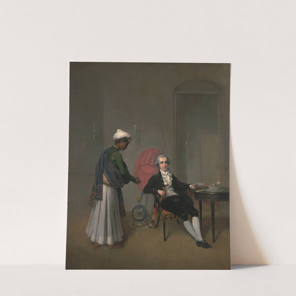 Portrait Of A Gentleman, Possibly William Hickey, And An Indian Servant by Arthur William Devis