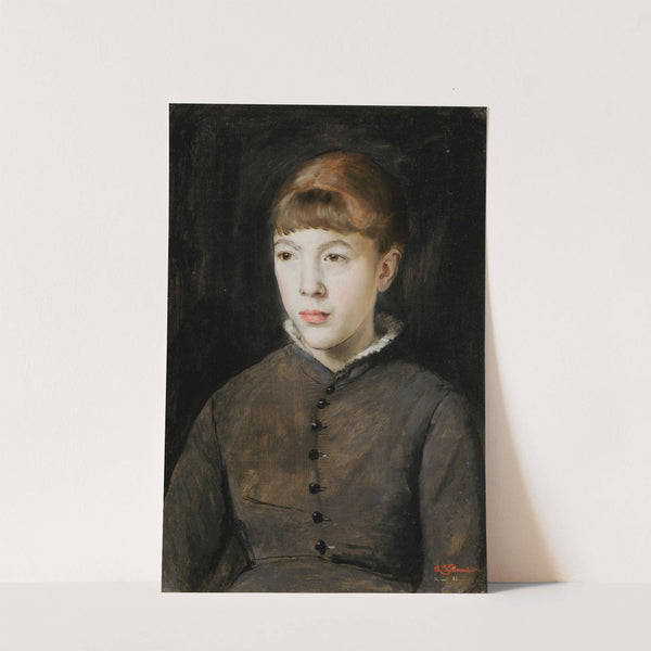 Portrait of a Girl by Charles François Vuillermet