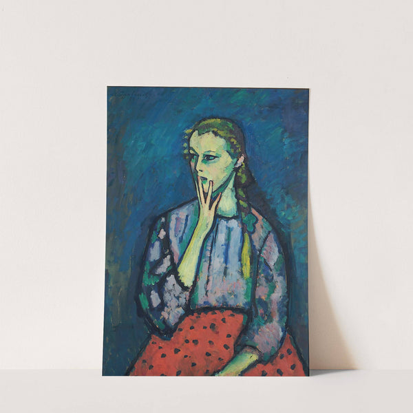Portrait of a Girl (1909) by Alexej von Jawlensky