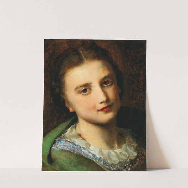 Portrait of a girl by Johann Baptist Reiter