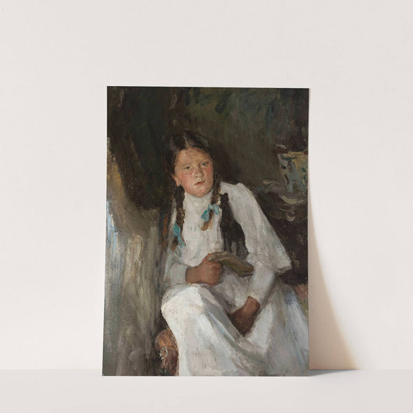 Portrait of a girl by Jan Ciągliński