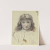 Portrait of a girl by Otto Scholderer