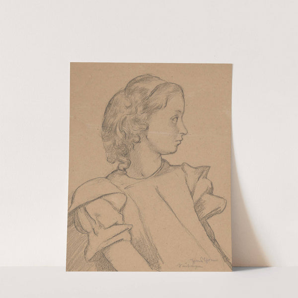 Portrait of a Girl (1859 - 1924) by Hans Thoma