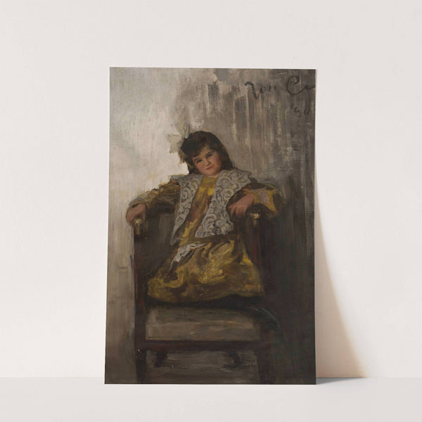 Portrait of a girl, daughter of Mrs. Sachar by Jan Ciągliński