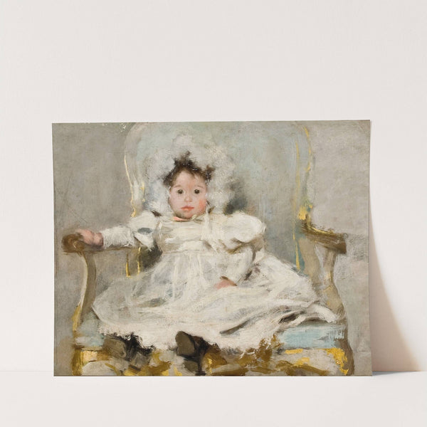 Portrait of a girl in white (1902) by Carlos Baca-Flor