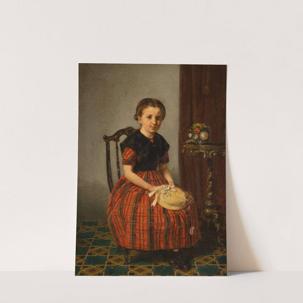 Portrait of a girl ‘Nettchen’ by Franz Wieschebrink